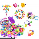 Trooer 260 Pcs Snap Pop Beads Set for Kids Pop Beads DIY Jewelry Bracelet and Necklace Making Kit Art and Crafts Toys for Kids 260 Pcs B07F31R3VR